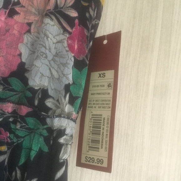 Merona Long flowing flowered maxi sun dress NWT - Picture 4 of 6